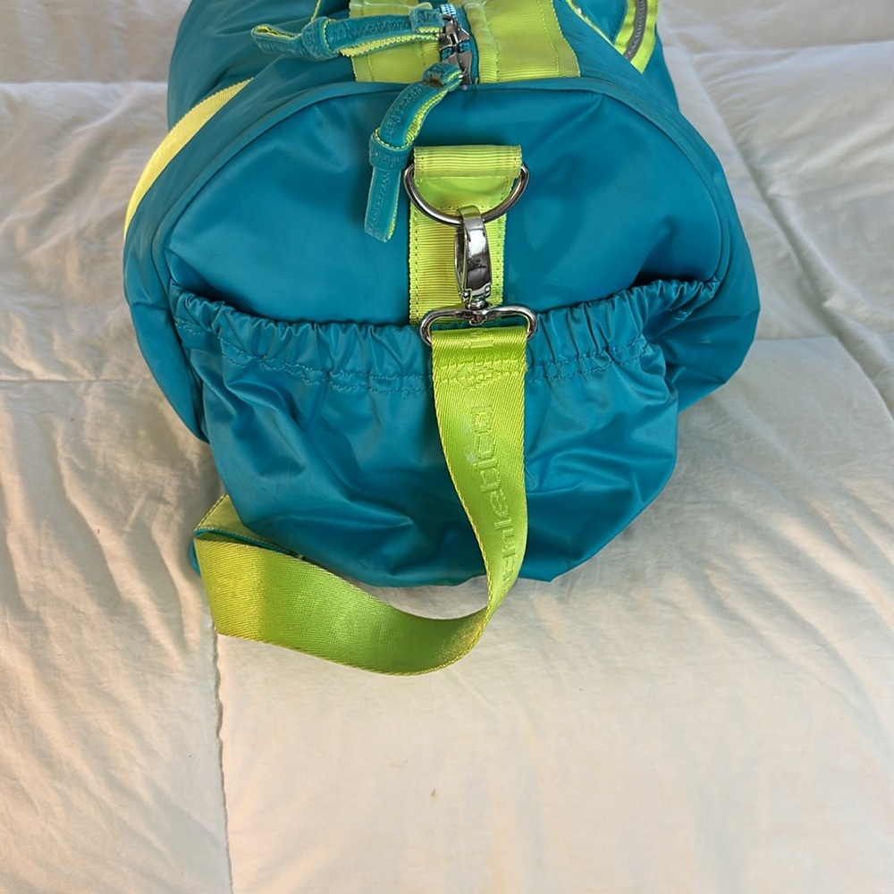 Ivivva by Lululemon Teal and Neon Yellow Travel/Tote  Bag - Picture 7 of 14